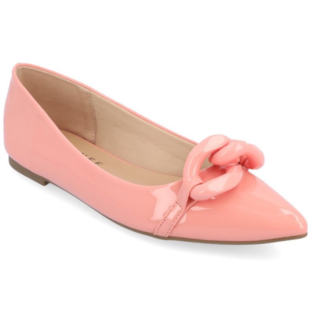 Journee Collection Clareene Flat in Blush